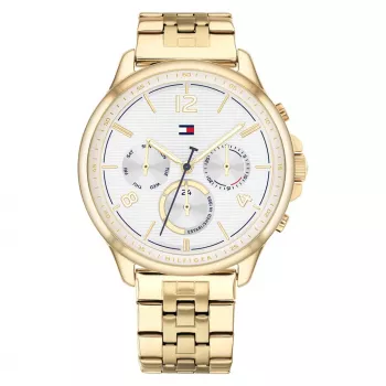 Tommy Hilfiger Sieviešu 1782223 kvarca analogais pulkstenis 38mm sudraba nerūsējošā tērauda siets