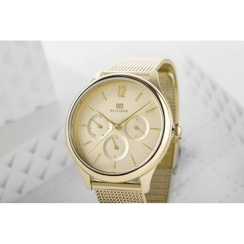 Tommy Hilfiger sieviešu 1782458 kvarca analogais pulkstenis 38mm sudraba nerūsējošais tērauds