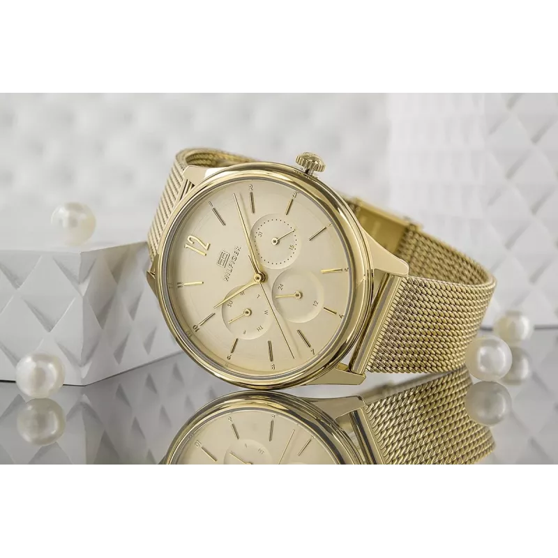 Tommy Hilfiger sieviešu 1782458 kvarca analogais pulkstenis 38mm sudraba nerūsējošais tērauds