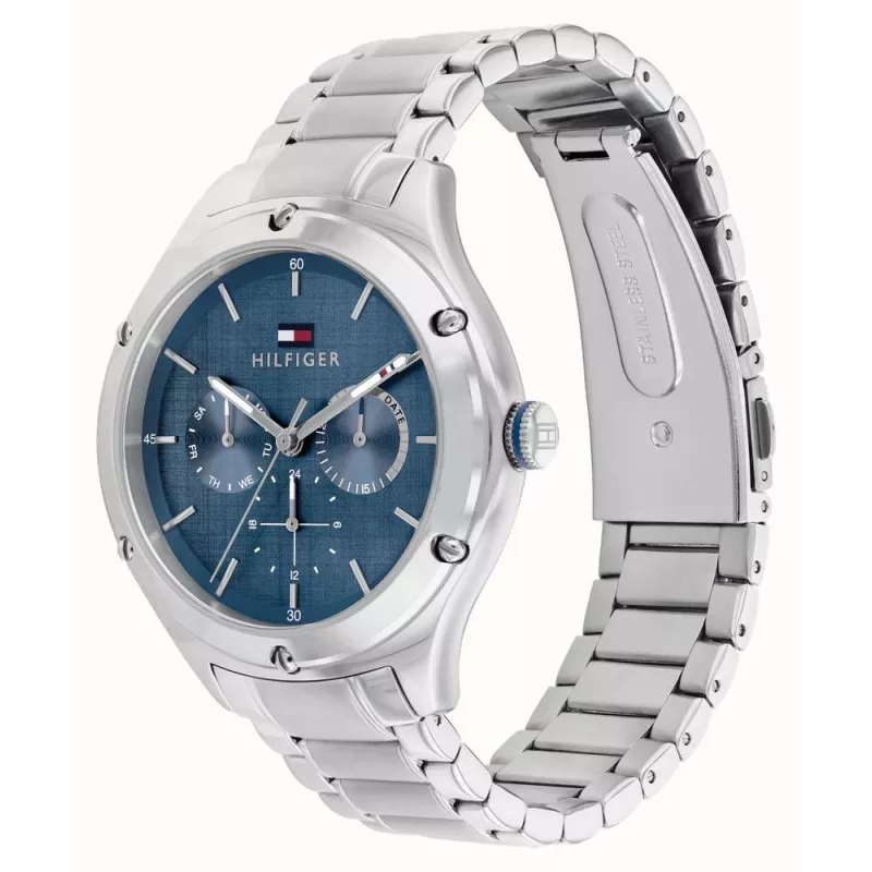 Tommy Hilfiger Sieviešu Blake kvarca analogais pulkstenis 40mm sudraba nerūsējošā tērauda siets 1782657