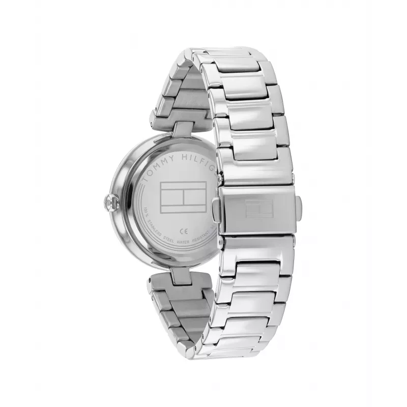 Tommy Hilfiger sieviešu Blake kvarca pulkstenis 32mm sudraba nerūsējošā tērauda siets