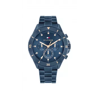 Tommy Hilfiger sieviešu Piper kvarca analogais pulkstenis 40mm sudraba nerūsējošā tērauda siets 1782743