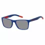 TOMMY JEANS TJ-0045-S-8RU Unisex saulesbrilles - melns rāmis, pelēkas lēcas 52/19/140 mm