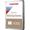 Toshiba N300 NAS 4TB iekšējais cietais disks 3,5 inch SATA 6Gb/s 7200RPM 128MB kešatmiņa