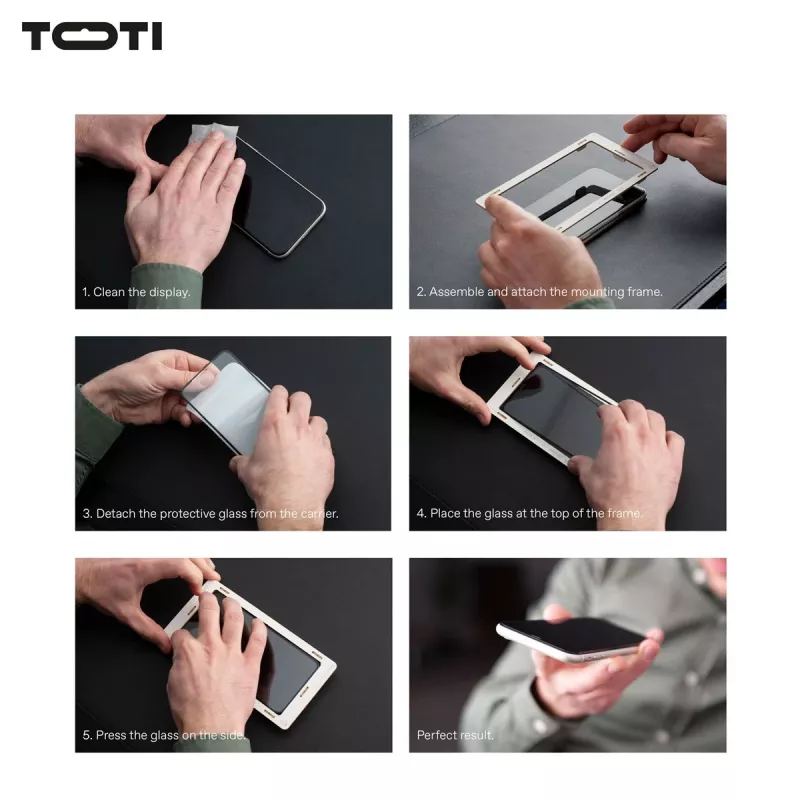 TOTI PREMIUM 3D rūdīta stikla ekrāna aizsargs pilnam pārklājumam Samsung Galaxy S25 Ultra