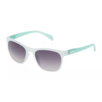 TOUS Saulesbrilles STO912-536G7M Sieviešu Havana Acetāta Kvadrātveida Saulesbrilles ar Brūniem Gradienta Lēcām