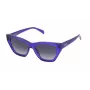 TOUS Saulesbrilles Sievietēm STOB855303GB Havana Acetāta Kvadrātveida Rāmis Brūnas Gradienta Lēcas 53mm