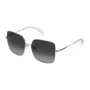 TOUS Sieviešu Saulesbrilles STO403S580300 - Melns Acetāta Rāmis, Pelēkas Polikarbonāta Lēcas, UV400 Aizsardzība, 58 mm Lēcu Platums