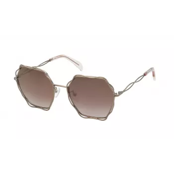 TOUS Sieviešu saulesbrilles STO445-57A39G Kaķacs formas Acetāts Havana Brūns Bruņurupucis 57/19/140 mm UV400