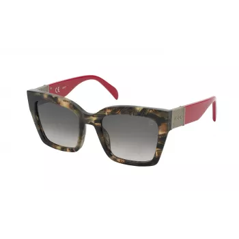 TOUS Women's Sunglasses STOB47-530XAP Havana Acetate Brown Gradient 53mm