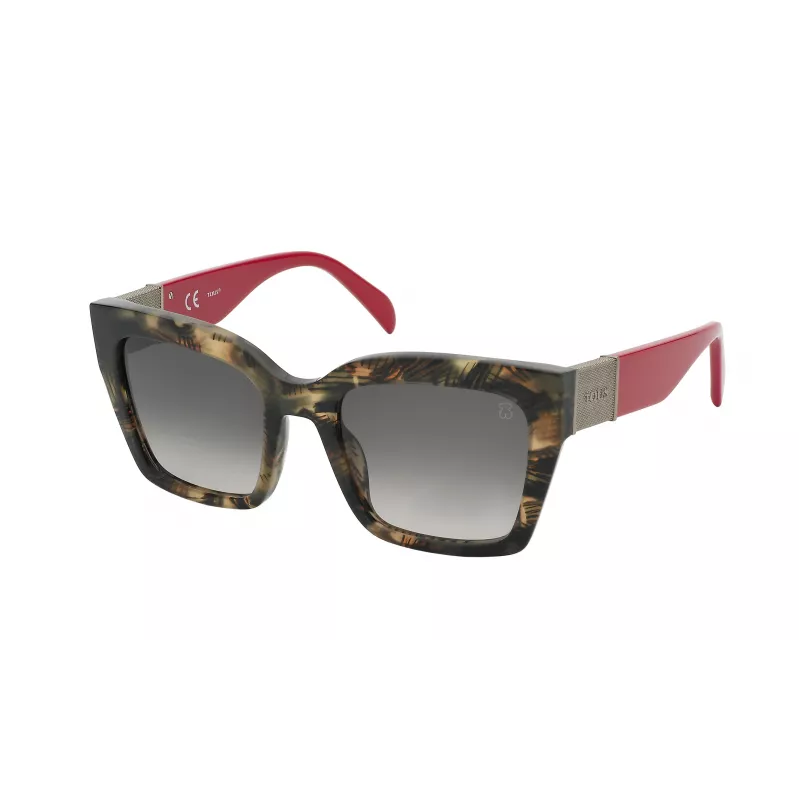 TOUS Women's Sunglasses STOB47-530XAP Havana Acetate Brown Gradient 53mm