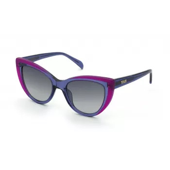 TOUS Sieviešu Saulesbrilles STOC34V5306PJ - Havana Brūns Acetāta Rāmis, Brūna Gradienta Lēca, 53mm