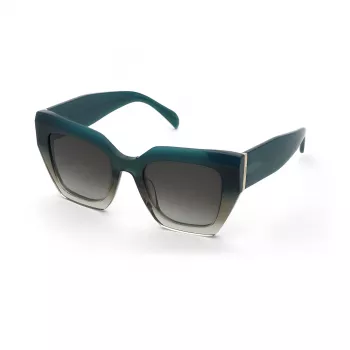 TOUS Women's Sunglasses STOC37-510D77 Havana Brown Acetate Square Frame with Brown Gradient Lenses 51/21/140 mm