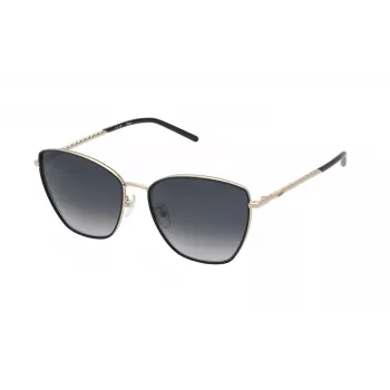 TOUS Sieviešu saulesbrilles STO459-570300 Taisnstūra Acetāta Melns Rāmis Pelēkas Lēcas 57/17/140 mm UV400