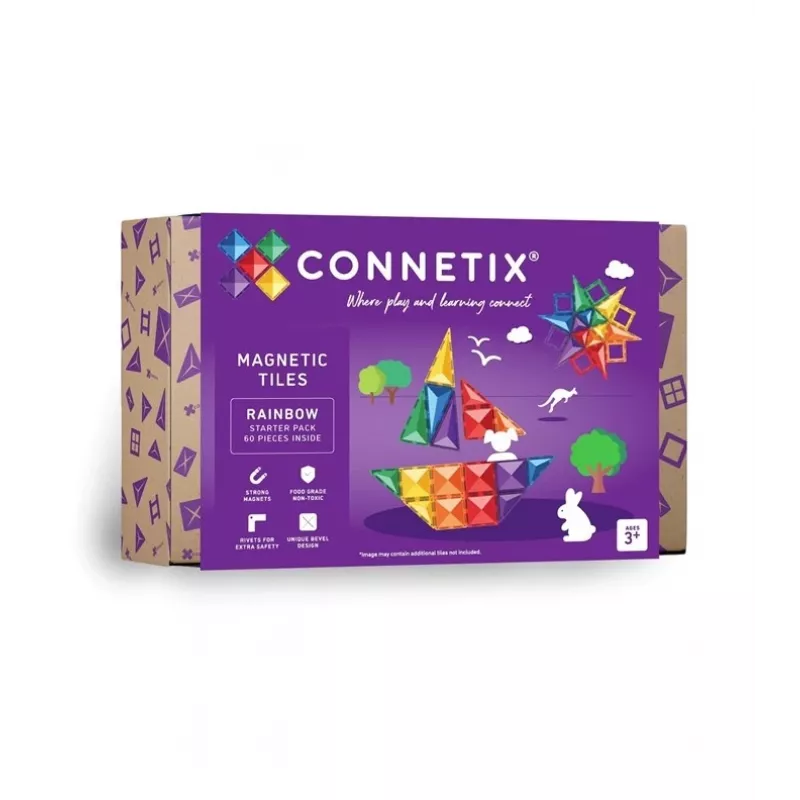 TOY CONSTR STARTER CT-R-00060-ST 60PCS Magnetic Construction Set