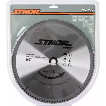 TOYA STHOR 300 mm TCT ripzāģa disks alumīnijam un krāsainajiem metāliem, 100 zobi, 30 mm urbums