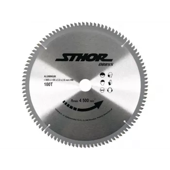 TOYA STHOR 300 mm TCT ripzāģa disks alumīnijam un krāsainajiem metāliem, 100 zobi, 30 mm urbums