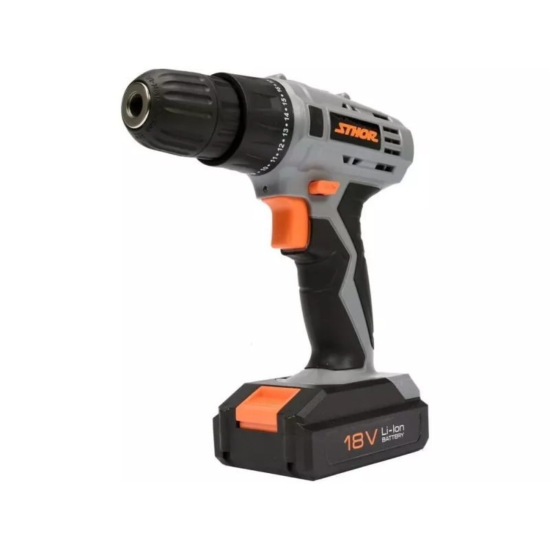 TOYA Sthor 78983 Tīkla triecienurbis 780 W, 13 mm Atslēgas patrona, 0-3000 RPM, Āmura funkcija, Mīksts satvēriens, ar Papildu rokturi un Dziļuma ierobežotāju