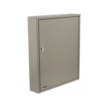 TOYA VOREL 78436 Tērauda atslēgu skapis ar cilindrisko slēdzeni, 10 āķi, pelēks, sienas montāžai