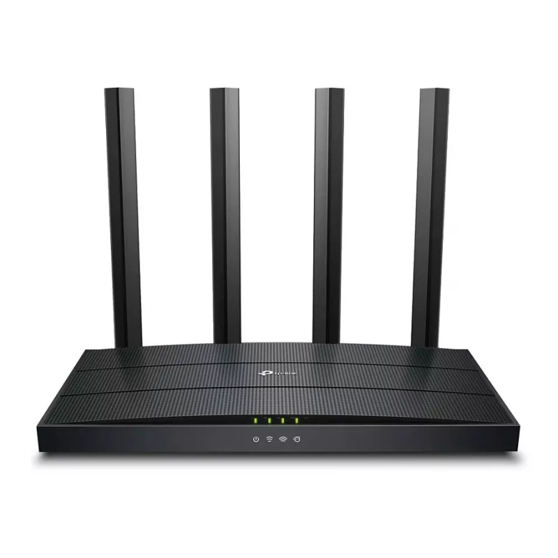 TP-Link Archer AX18 Wi-Fi 6 Dual-Band Gigabit bezvadu maršrutētājs (AX1800, 4x Gigabit LAN, Melns)