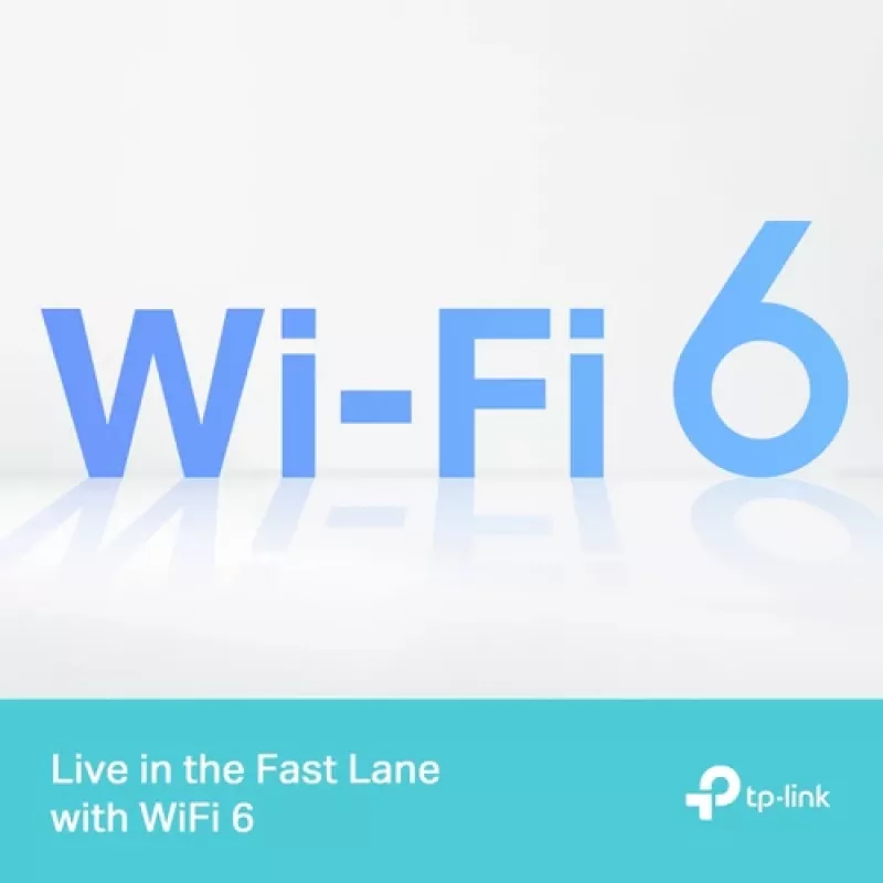 TP-Link Archer AX18 Wi-Fi 6 Dual-Band Gigabit bezvadu maršrutētājs (AX1800, 4x Gigabit LAN, Melns)