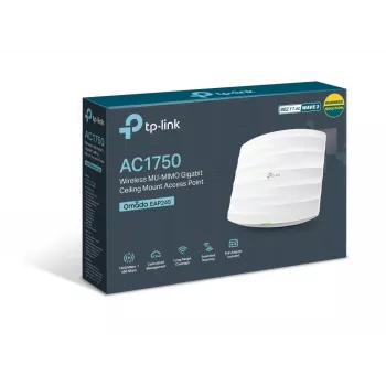 TP-Link EAP245 AC1750 bezvadu divjoslu Gigabitu griestu piekļuves punkts, PoE, balts