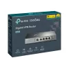 TP-LINK ER605 SafeStream Router - Gigabit VPN maršrutētājs ar 4 portu slēdzi, 3 WAN portiem, sienas montāžai