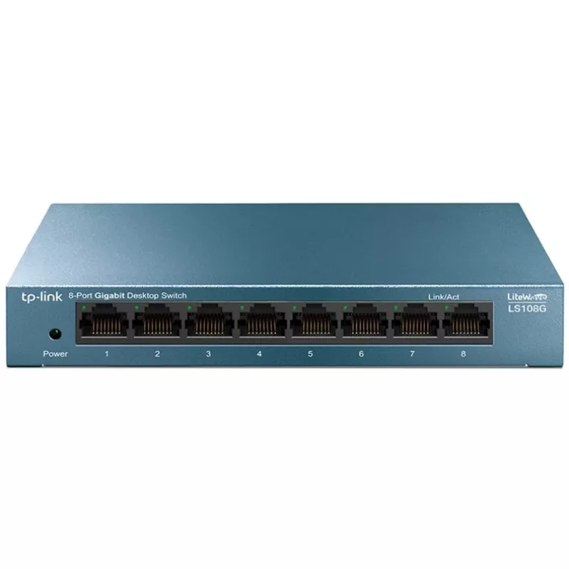 TP-Link LiteWave LS108G - Slēdzis - nepārvaldīts - 8 x 10/100/1000 - Darbvirsmas - Maiņstrāva 220 V