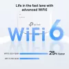 TP-LINK RE660X Divjoslu Wi-Fi 6 diapazona paplašinātājs, 2.4 GHz un 5 GHz, 802.11ax