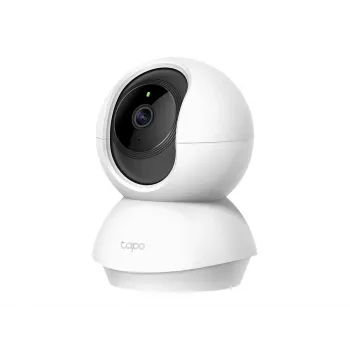 TP-Link Tapo C200 pagriežama/sasverama bezvadu drošības kamera, 1080p Full HD, 360° pagriešana, 114° sasvere, nakts redzamība, divvirzienu audio, microSD slots, darbojas ar Alexa un Google Assistant, balta
