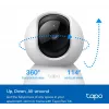 TP-Link Tapo C200C Pan/Tilt mājas drošības Wi-Fi kamera - 1080p Full HD, 360° horizontālais pārklājums, divvirzienu audio, nakts redzamība līdz 9m, MicroSD līdz 256GB, balta