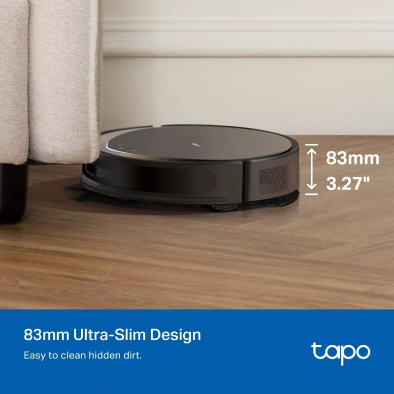 TP-Link Tapo RV20 Max Plus robotputekļsūcējs un mitrā tīrīšana ar automātisko iztukšošanas dokstaciju, LiDAR navigācija, 4200 Pa sūkšanas jauda, 2600 mAh akumulators, Wi-Fi, Alexa un Google Assistant