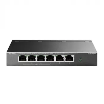 TP-LINK TL-SF1006P 6-Port 10/100 Mbps Desktop Switch ar 4-Port PoE+ (67W)