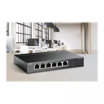 TP-LINK TL-SF1006P 6-Port 10/100 Mbps Desktop Switch ar 4-Port PoE+ (67W)