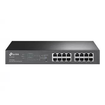 TP-LINK TL-SG1016PE 16-Port Gigabit Easy Smart PoE+ Switch (110W, 8 PoE+ Porti, Rackmountable)
