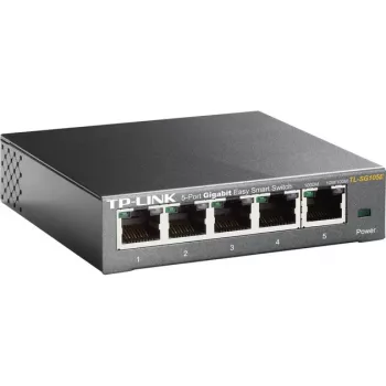TP-LINK TL-SG105E(UN) Managed L2 Gigabit Ethernet Switch, 5 Porti, 10/100/1000 Mbps