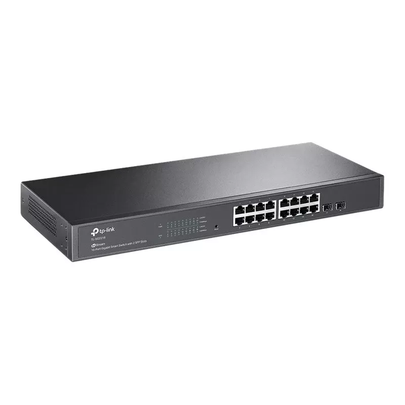 TP-LINK TL-SG2218 16-Port Gigabit L2+ Managed Switch with 2 SFP Slots, 150W PoE+