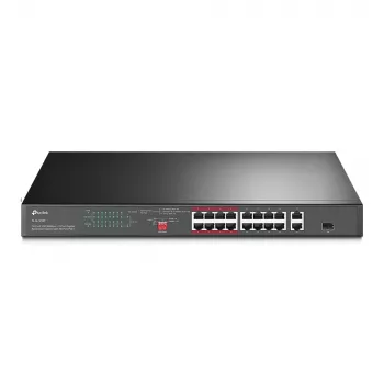 TP-Link TL-SL1218P 18 portu Fast Ethernet PoE+ komutators ar 2 Gigabit un 1 SFP