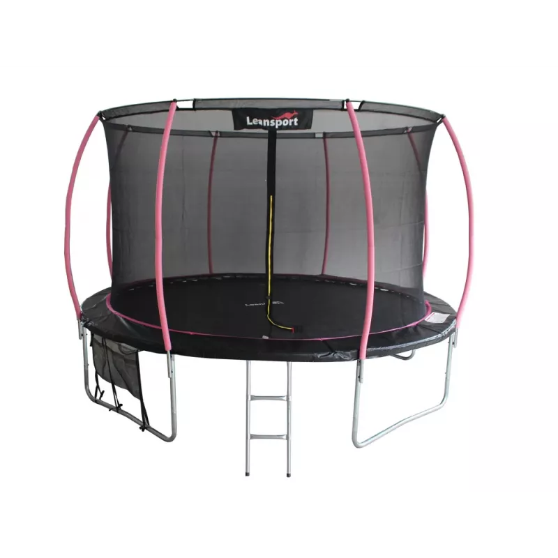 Trampolina LEAN Sport Max 14ft Black-Pink