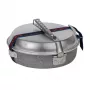 Trangia 124-T + F27 Kempinga Plīts Komplekts Mini Spiritusa Deglis Īpaši Viegls Alumīnijs 0.8L Katls 15cm Panna