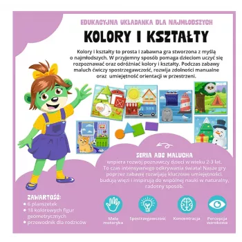 TREFL GRY Izglītojoša spēle Krāsas un formas ABC mazuļiem Treflik Family Trefl 02904