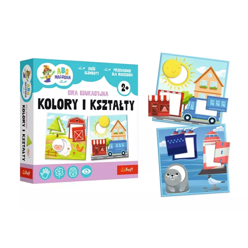 TREFL GRY Izglītojoša spēle Krāsas un formas ABC mazuļiem Treflik Family Trefl 02904