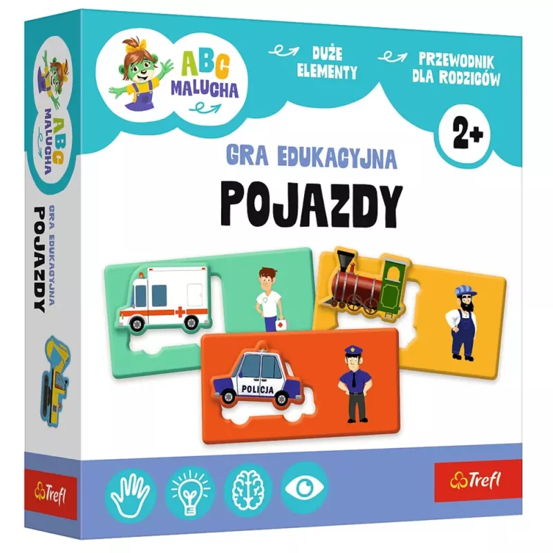 TREFL GRY GAME - Vehicles - Toddler ABC - Trefl 02907