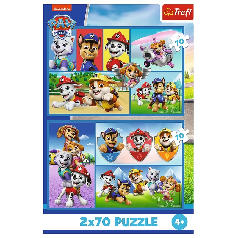TREFL Puzzle 2x70 - Paw Patrol Rules