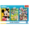 Trefl Puzle - 3x80 - Mickey Mouse Team Trefl 34887