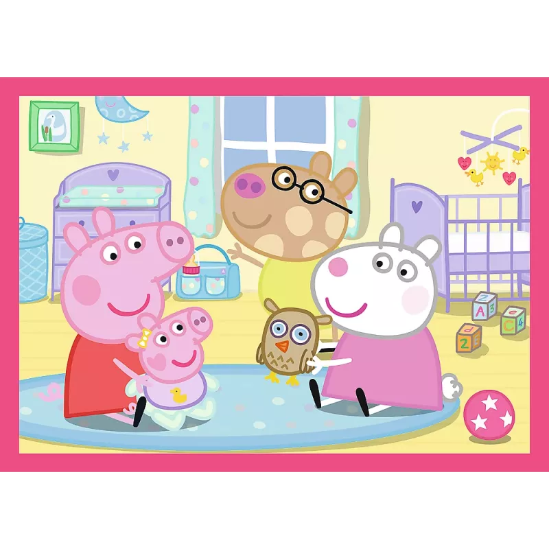 TREFL PUZZLE 4-in-1 Puzle (12, 15, 20, 24) – Peppa Loves Adventures – Trefl 34672