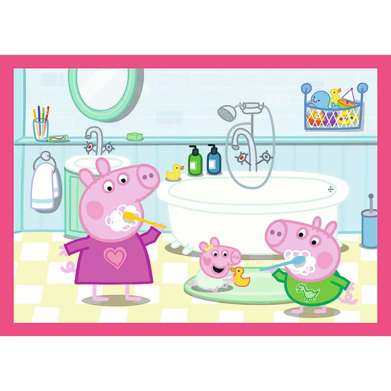 TREFL PUZZLE 4-in-1 Puzle (12, 15, 20, 24) – Peppa Loves Adventures – Trefl 34672