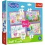 TREFL PUZZLE 4-in-1 Puzle (12, 15, 20, 24) – Peppa Loves Adventures – Trefl 34672