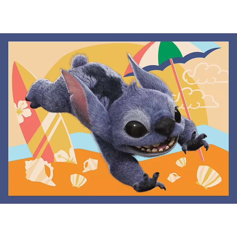 TREFL PUZZLE 4-in-1 Puzle – Havaju Brīvdienas – Disney Stitch Trefl 34666