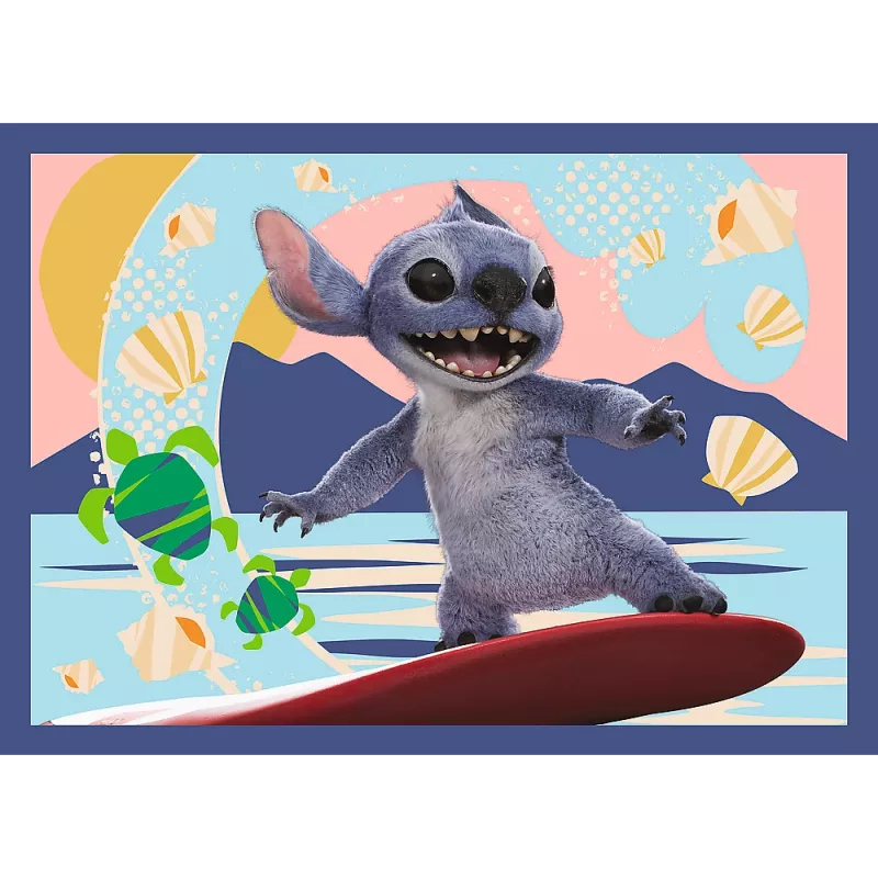 TREFL PUZZLE 4-in-1 Puzle – Havaju Brīvdienas – Disney Stitch Trefl 34666